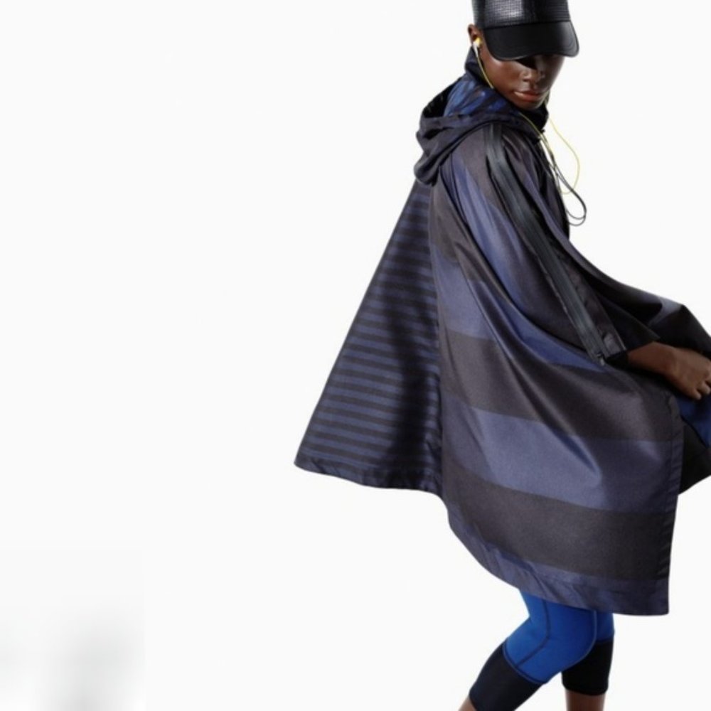 Derek Lam for Athleta Striped Rain Poncho IOC Stripe Poncho Cape  Unisex